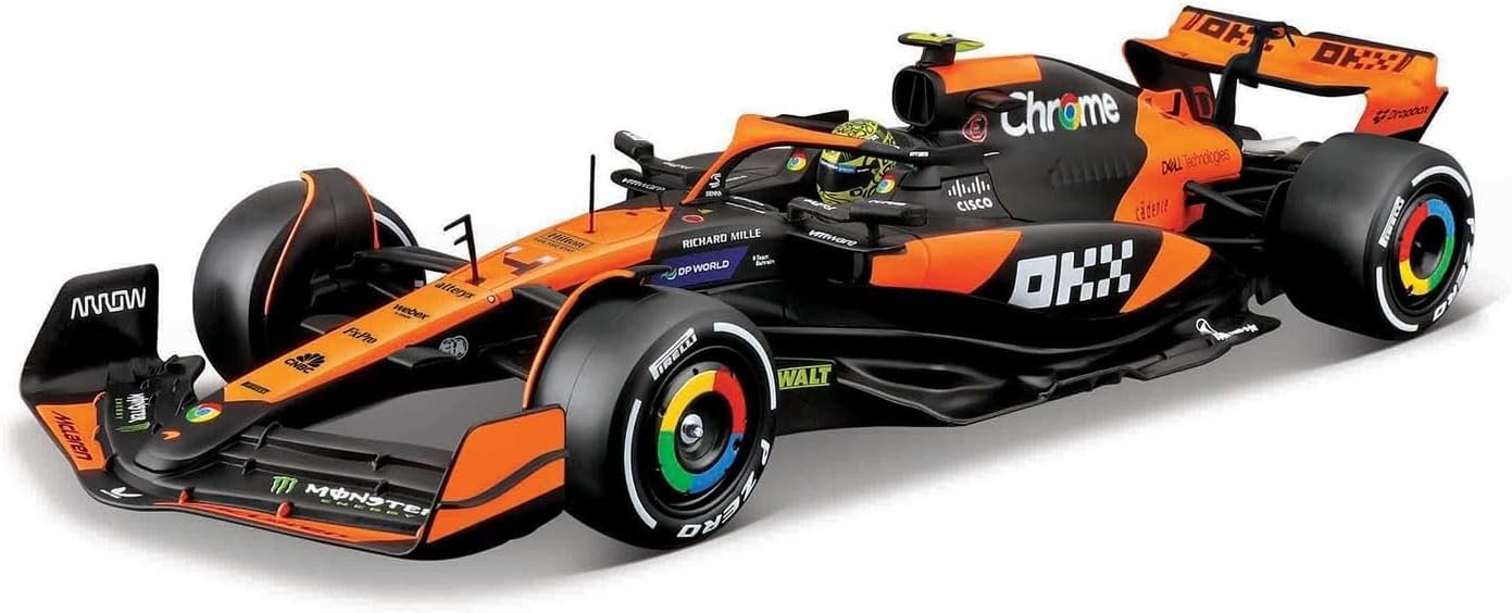 Bburago McLaren MCL38 Lando Norris miniatura F1 2024