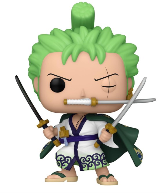 Funko Pop One Piece Roronoa Zoro Tre Spade Italia