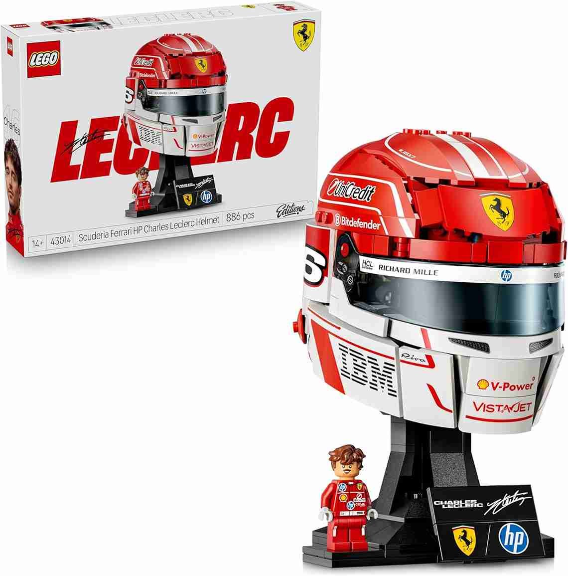 LEGO Editions Scuderia Ferrari HP Charles Leclerc Helmet