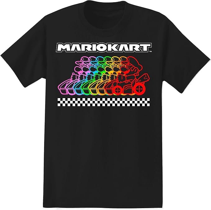T-shirt Mario Kart art retro Nintendo Italia