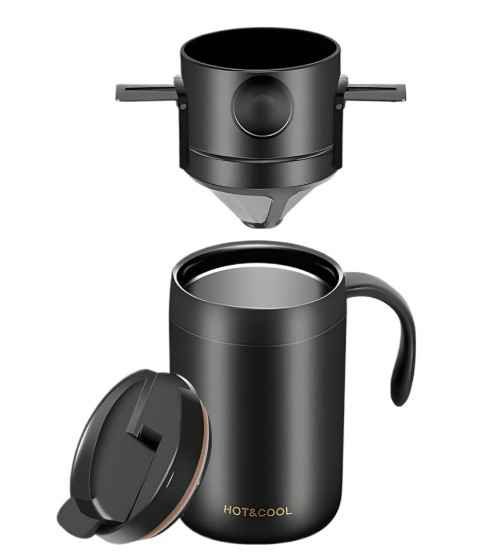 Mug Termico da Viaggio Per Caffè Anti-perdita Italia
