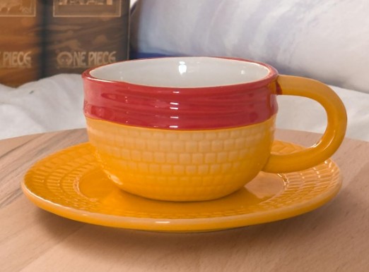Tazza e Piattino Cappello di Paglia One Piece Italia