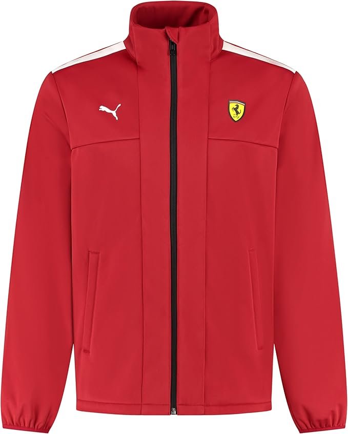 PUMA Scuderia Ferrari felpa con zip rossa ufficiale F1
