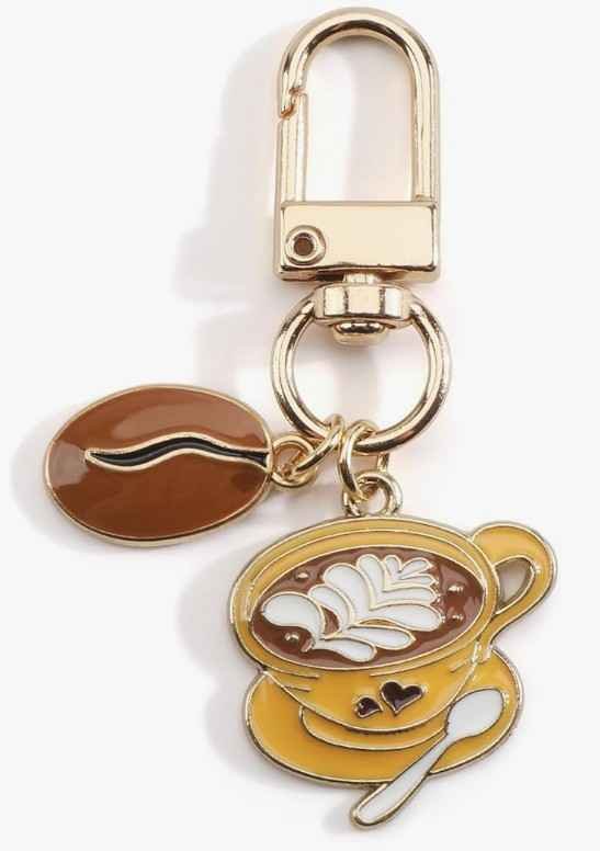 Portachiavi Caffè Metallo Miniatura Regalo Italia