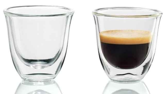Set Bicchieri Doppia Parete Borosilicato Effetto Flottante Italia
