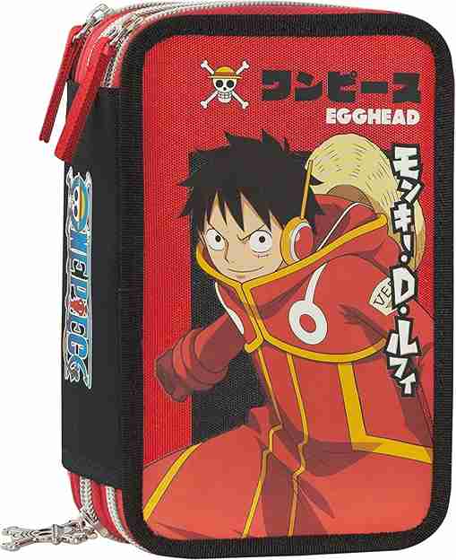 Astuccio Scolastico Ufficiale One Piece 3 Scomparti Italia
