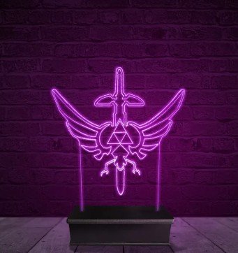 Lampada LED Zelda Acrilico 6 Colori