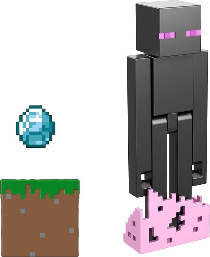 Action Figure Enderman Minecraft articolata — Creatura nera Minecraft