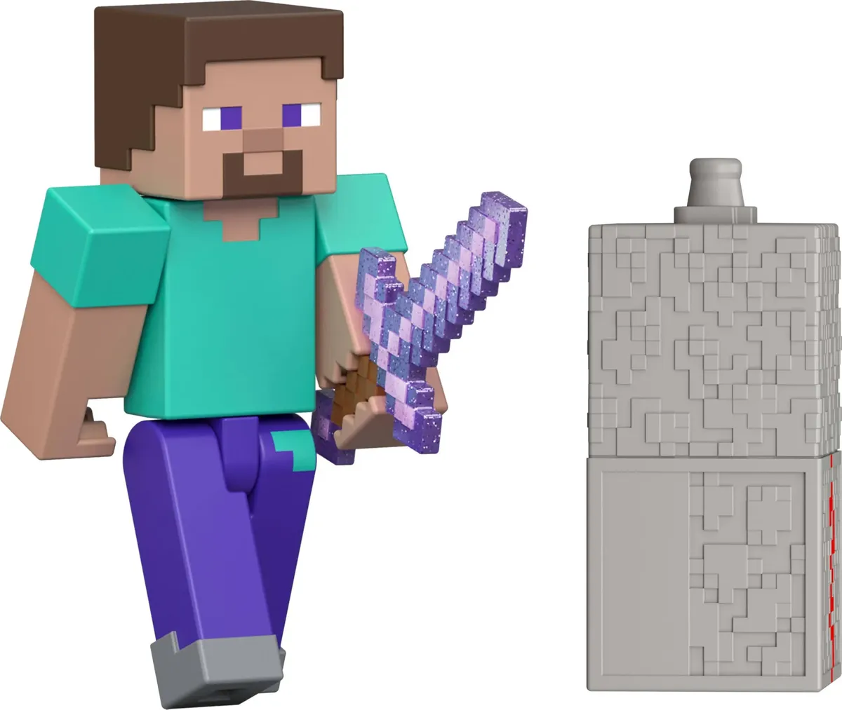Action Figure Steve Minecraft articolata — Mattel ufficiale