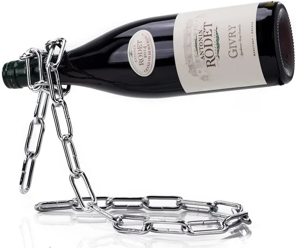 Espositore bottiglia arcuato design contemporaneo vino