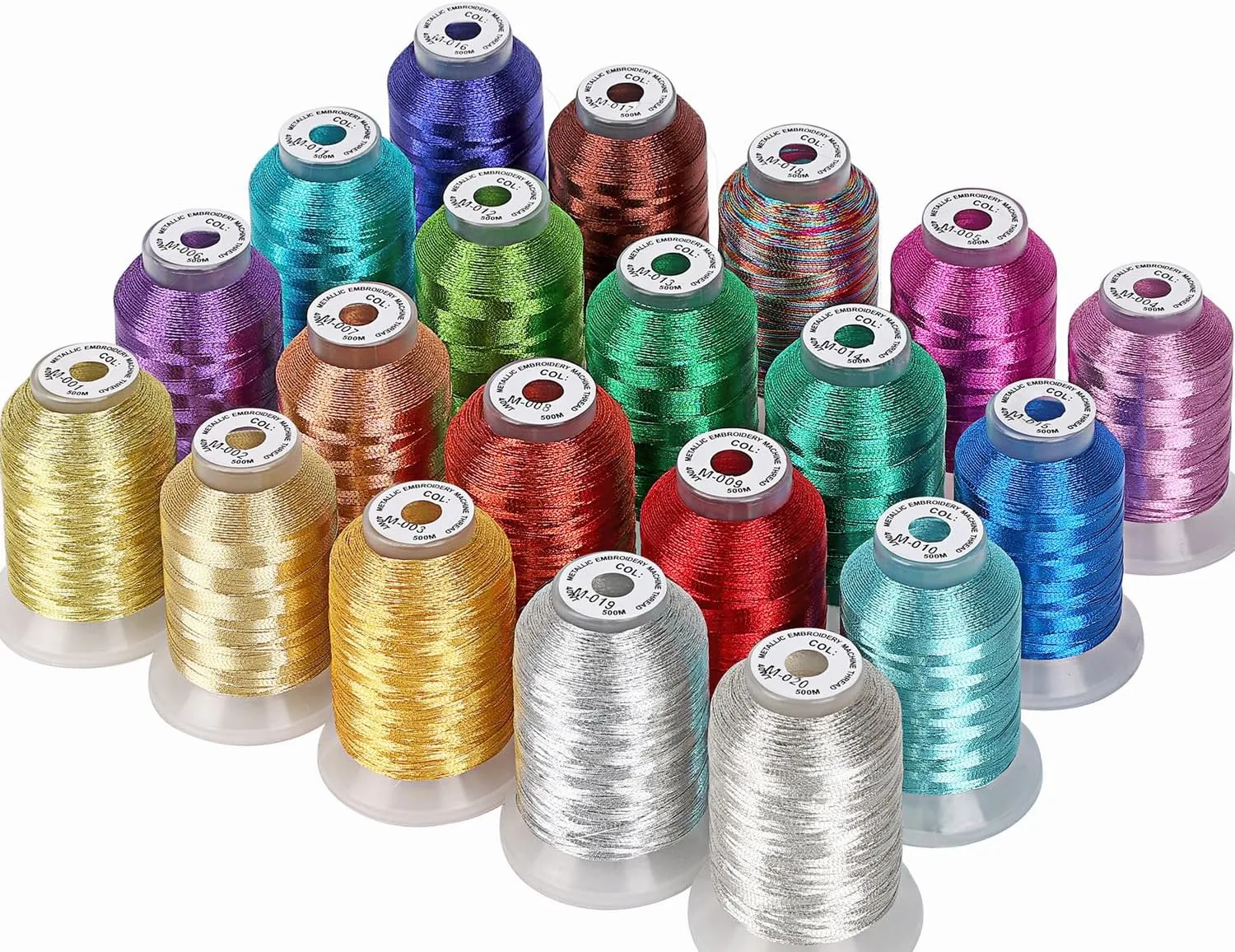 Filo metallizzato lurex per ricamo a macchina