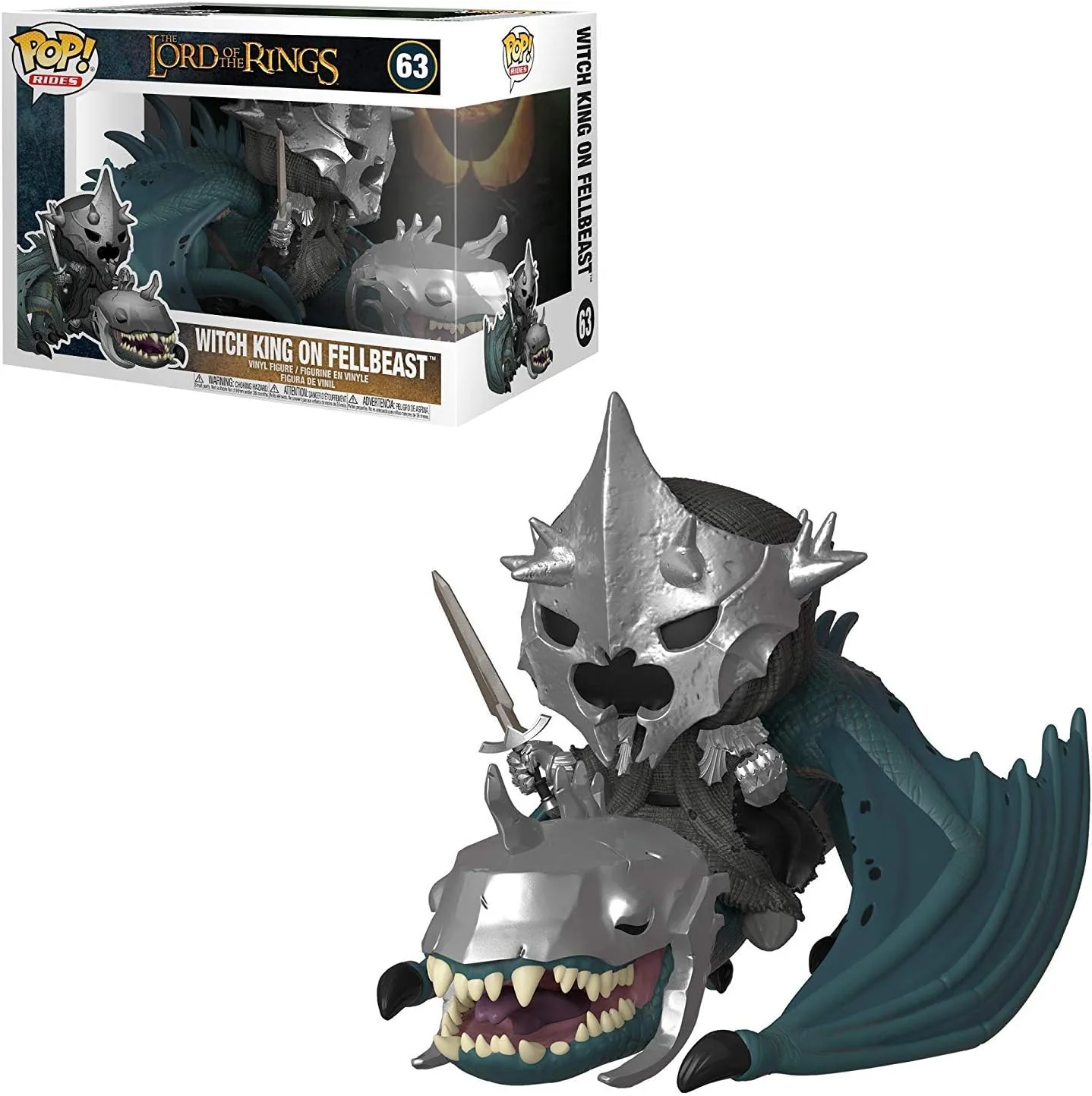 Funko Pop Rides Lord of the Rings Re degli Stregoni con Fell Beast