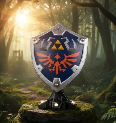 Zelda Breath of the Wild Scudo Hyliano LED First 4 Figures