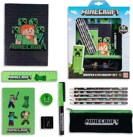 Kit cancelleria Minecraft — Penne, matite e accessori
