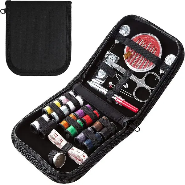 Kit da cucito completo con scatola rigida e accessori