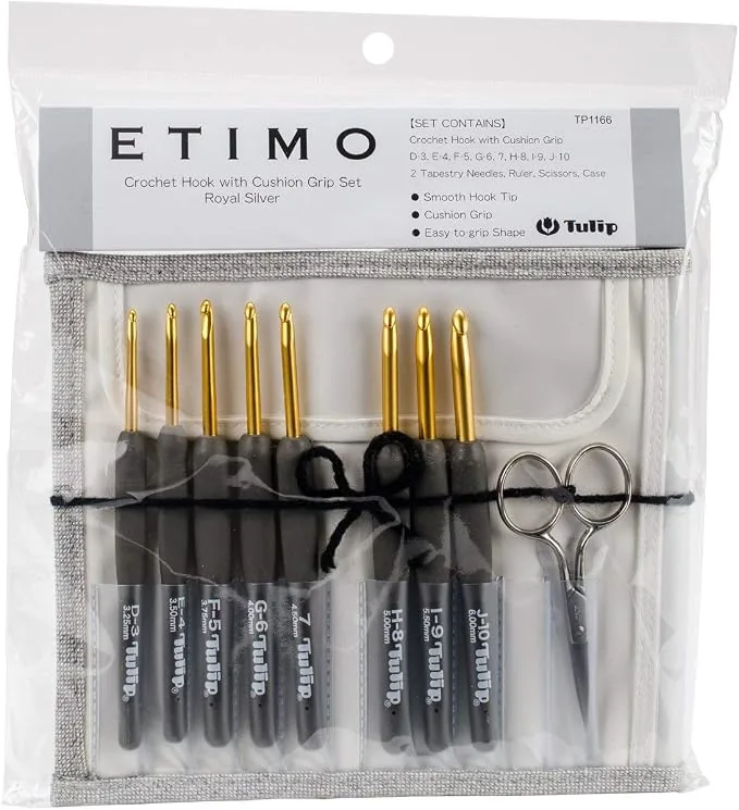 Kit Tulip TP1166 Etimo classico 8 ferri da uncinetto con astuccio