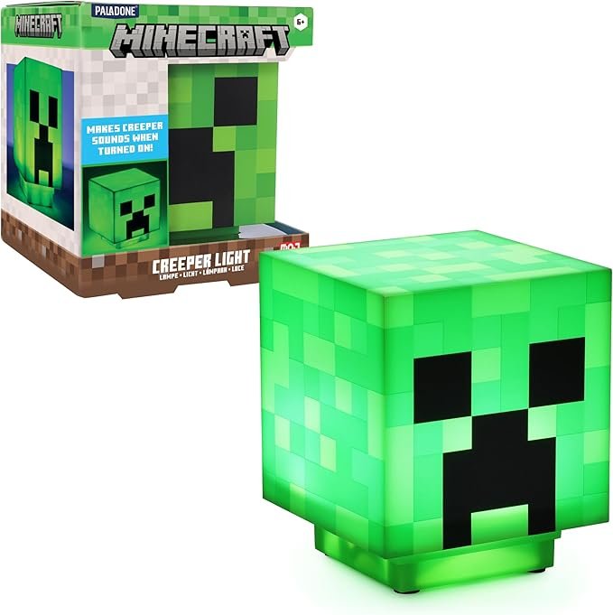 Lampada LED Creeper Minecraft — Luce notturna ufficiale verde