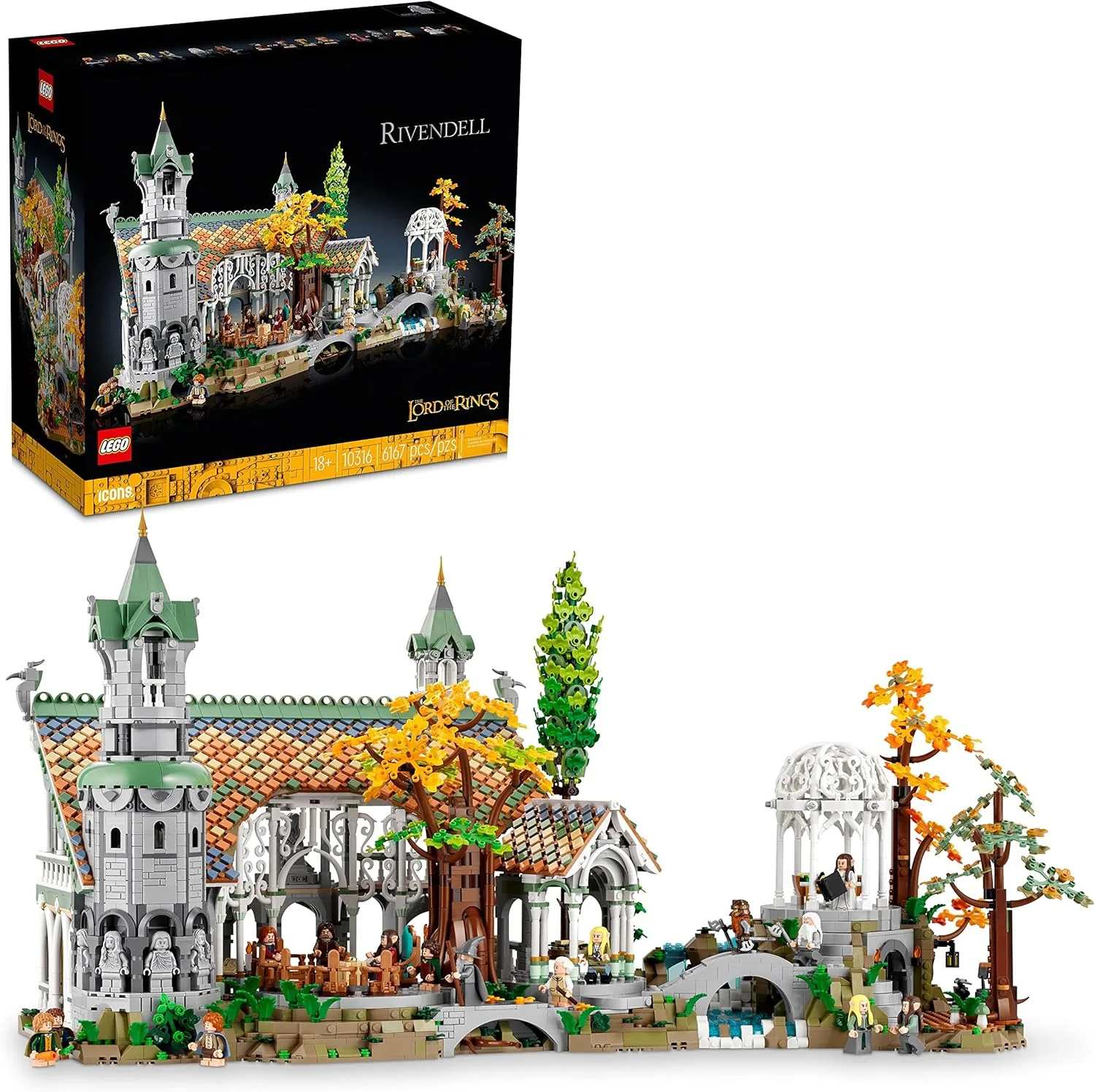 LEGO Icons Il Signore degli Anelli Gran Burrone 10316 — 6.167 pezzi