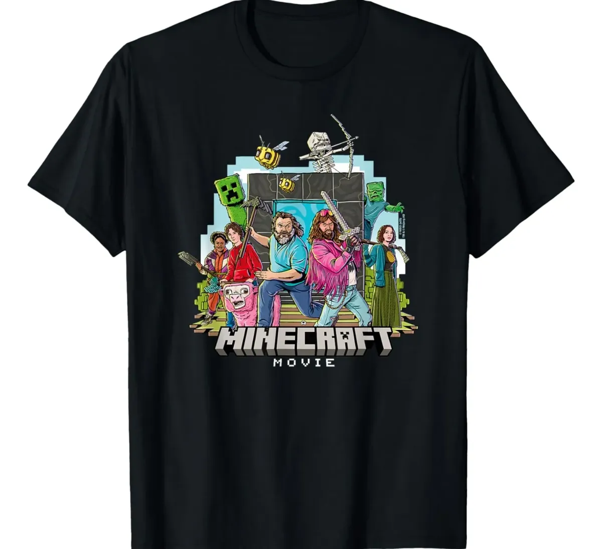 Maglietta Film Minecraft 2025 — Jack Black personaggio del film