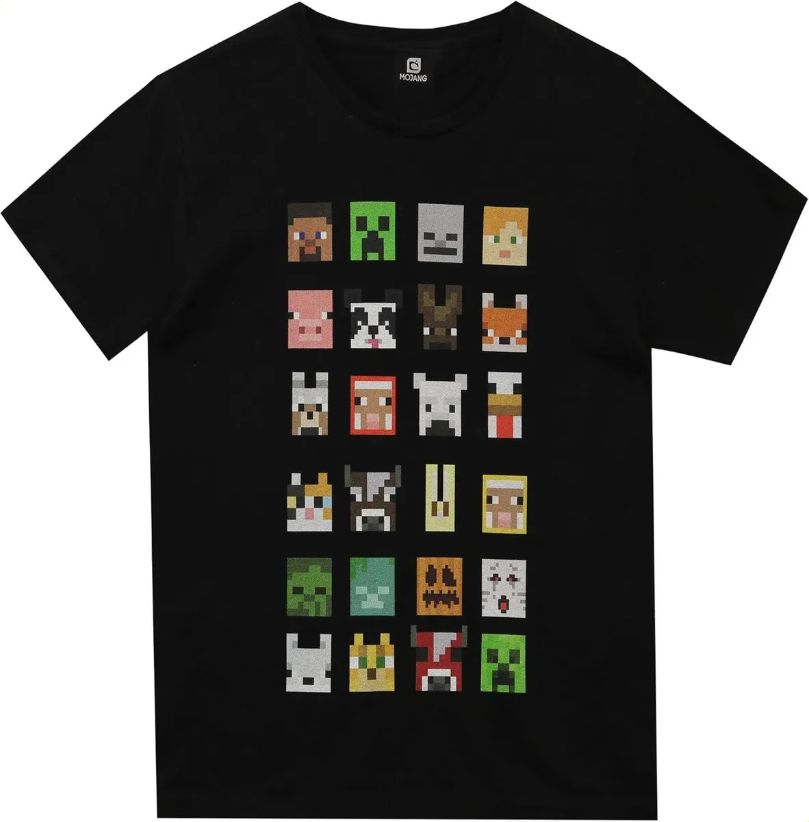 Maglietta Minecraft Personaggi — Diversi personaggi del gioco