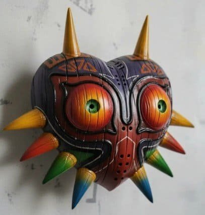 Maschera di Majora Zelda Decorazione Geek Resina