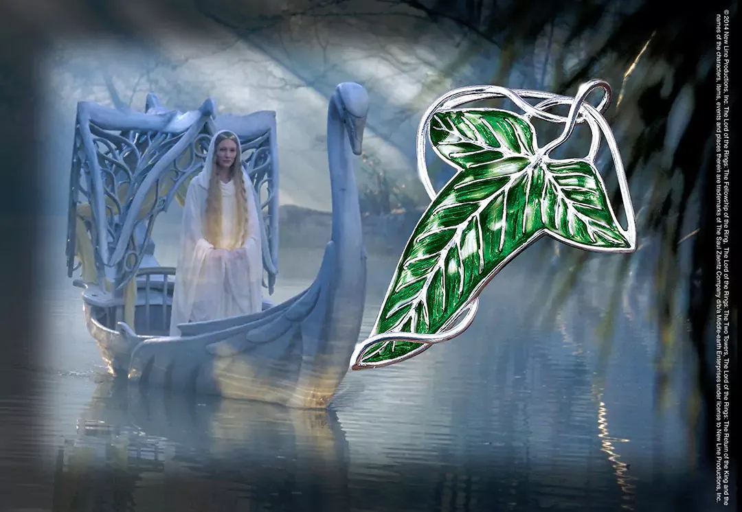 The Noble Collection Lord of the Rings Spilla Foglia di Lórien