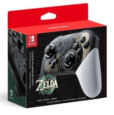 Pro Controller Nintendo Switch — Zelda Edition — Incisioni di Hyrule