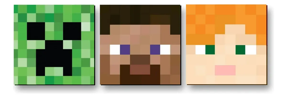Quadro Minecraft — Decorazione murale poster trio