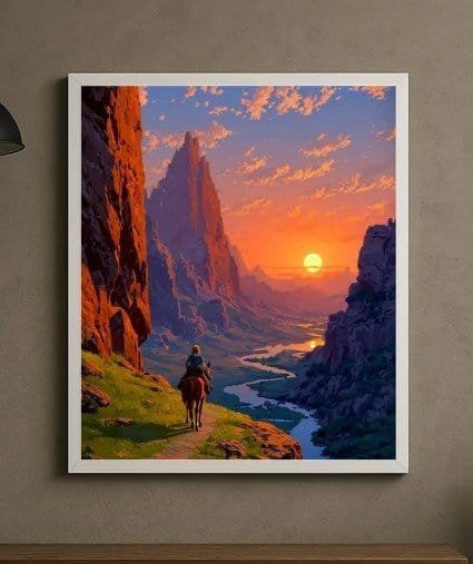 Quadro Principessa Zelda Arte Geek Incorniciato A3