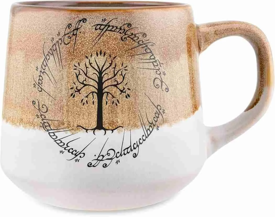 Silver Buffalo Il Signore degli Anelli Gondor Elven Text High Gloss Reactive Glaze 510 g tazza ceramica