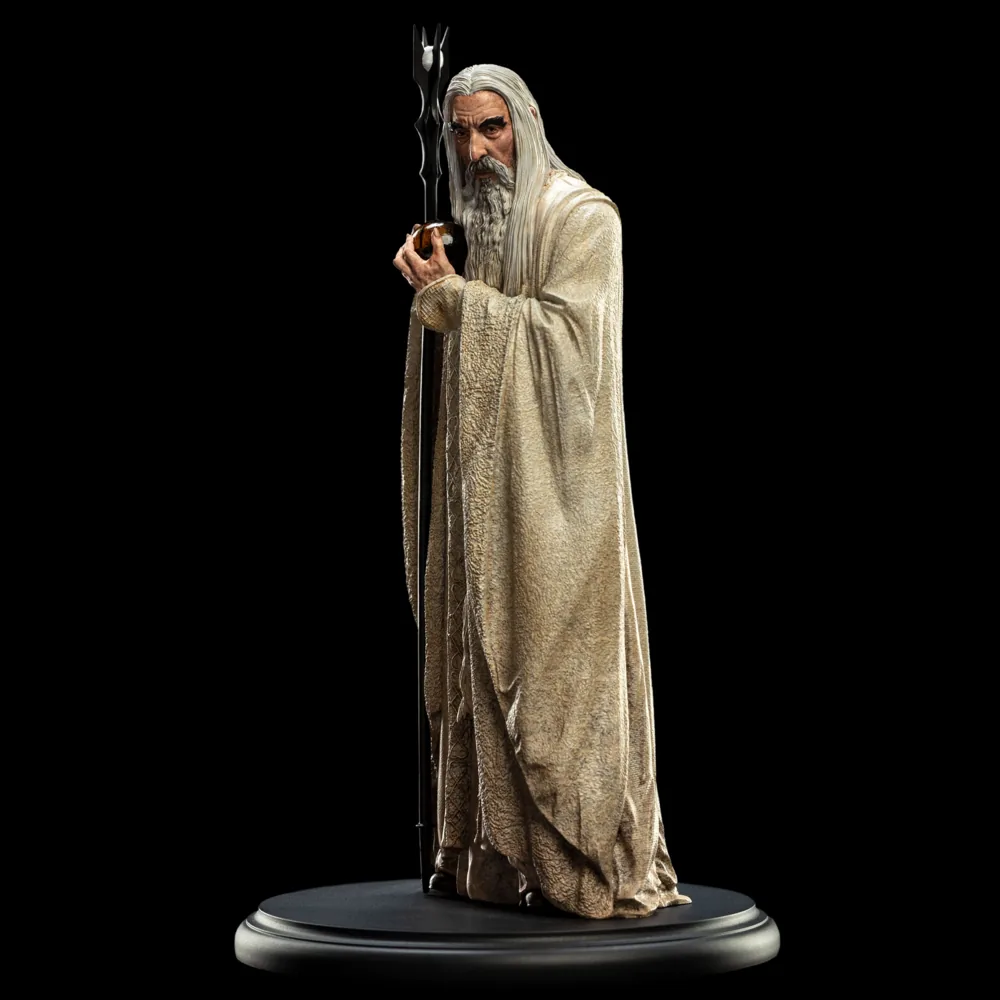 Statua Il Signore degli Anelli Trilogia Saruman il Bianco Weta Workshop