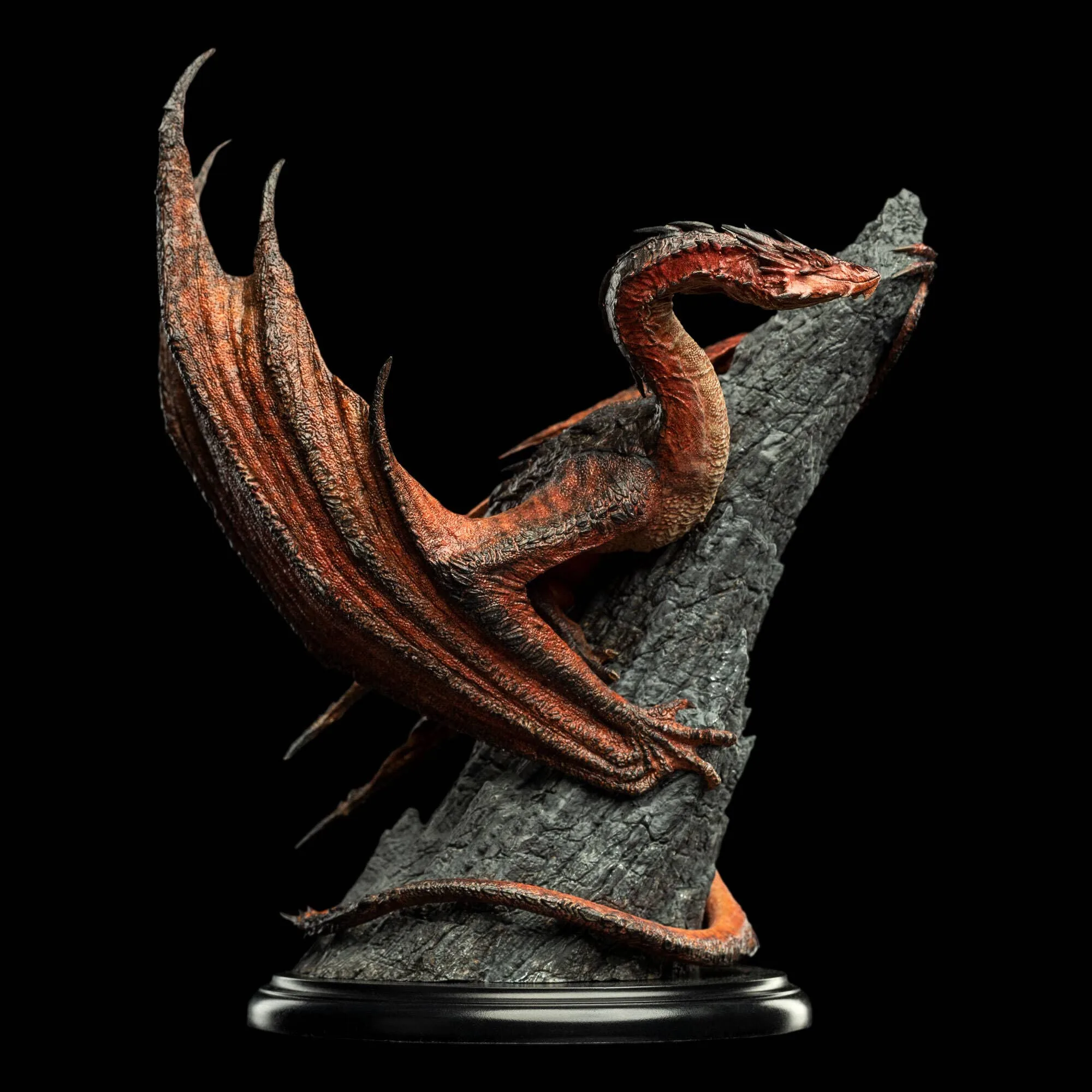 Weta Workshop Lo Hobbit Trilogia Smaug il Magnifico Polystone Mini Statua