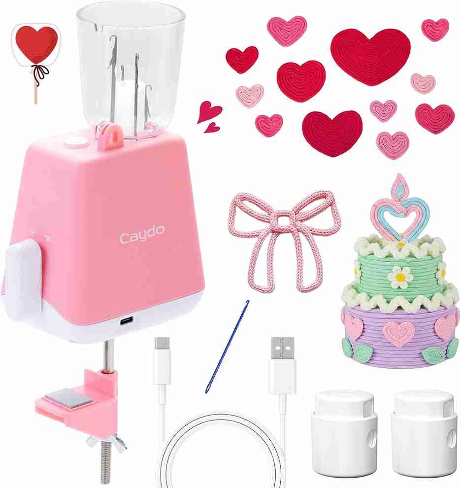 Caydo iCord macchina automatica cord lana maglia blu