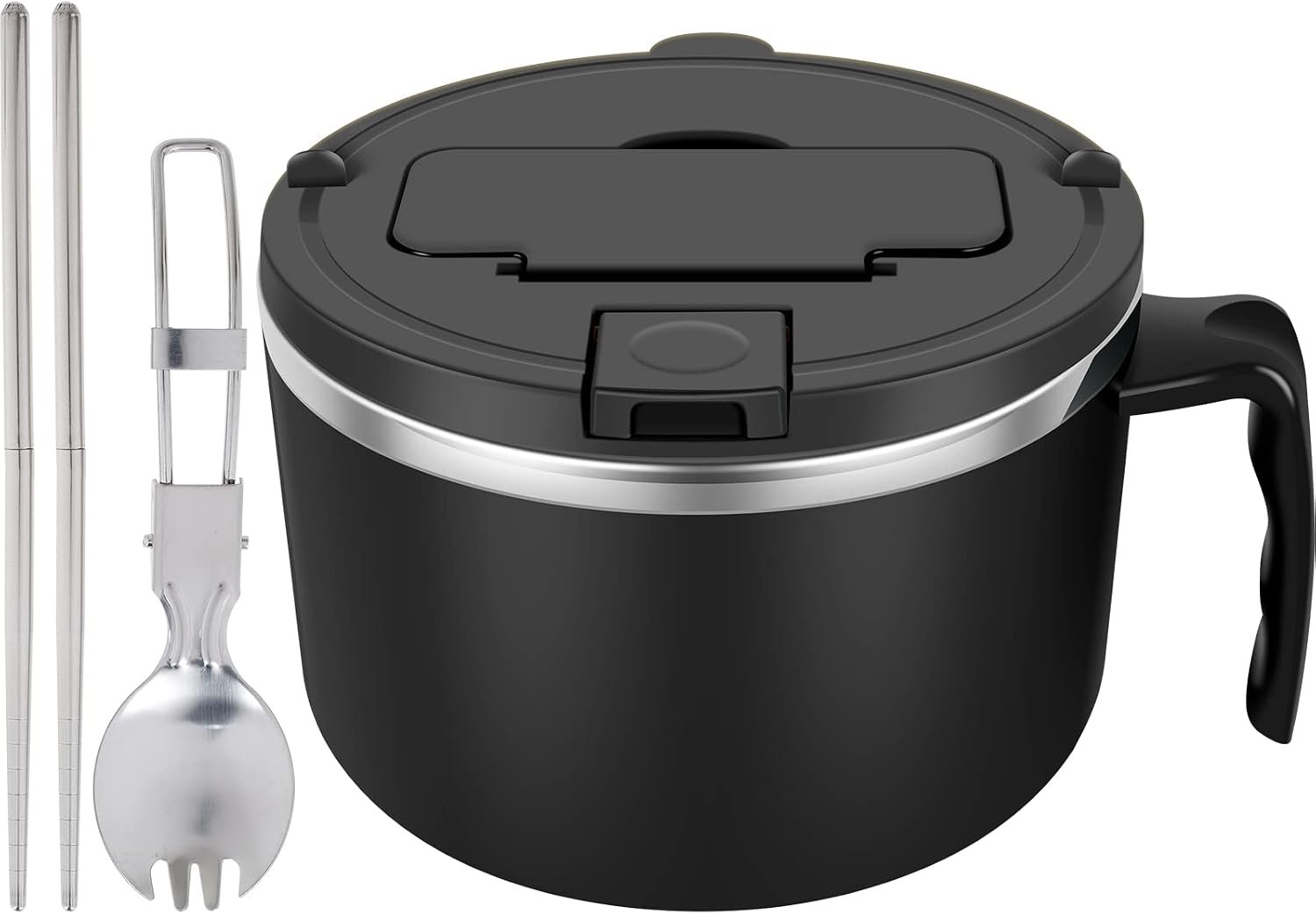 Kit ramen maker completo: pentola, scolapasta, pinze, ciotola, bacchette