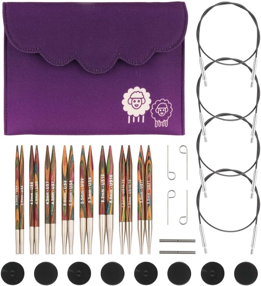 KnitPro Symfonie set intercambiabile da 3,5 a 8 mm ferri maglia