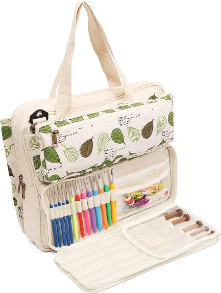 LAVIEVERT Borsa tote per lavori a maglia