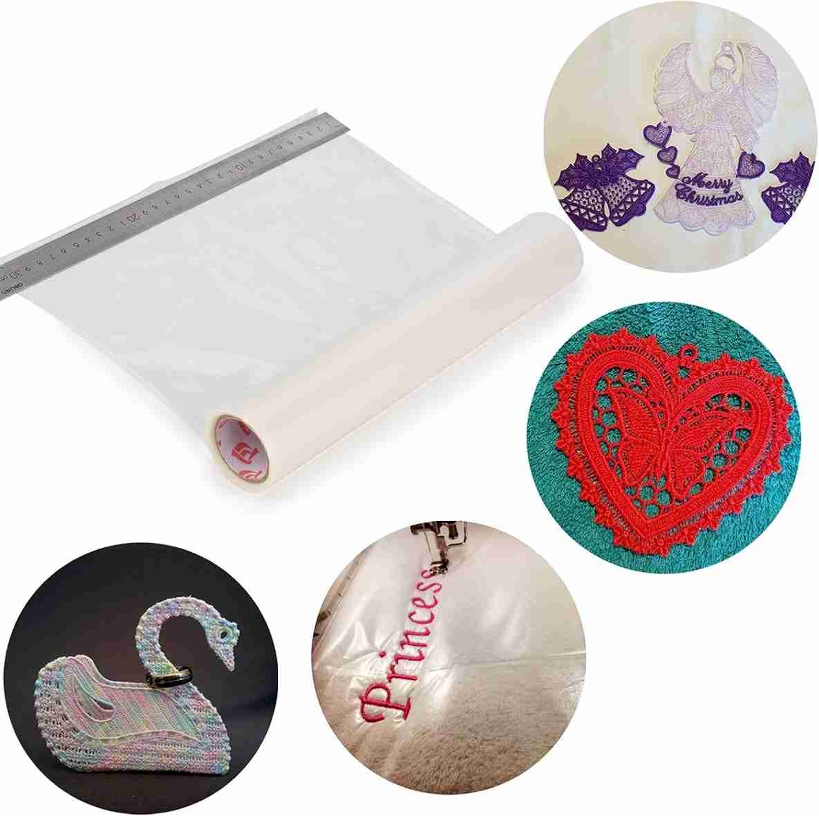 Simthread — Stabilizzatore idrosolubile 20x20cm ricamo macchina