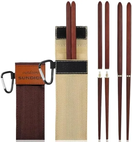 Bacchette laccate Magewappa con custodia in legno, coppia singola