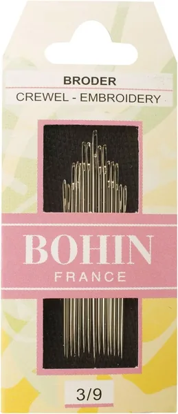 Bohin — Assortimento aghi crewel dorati per ricamo