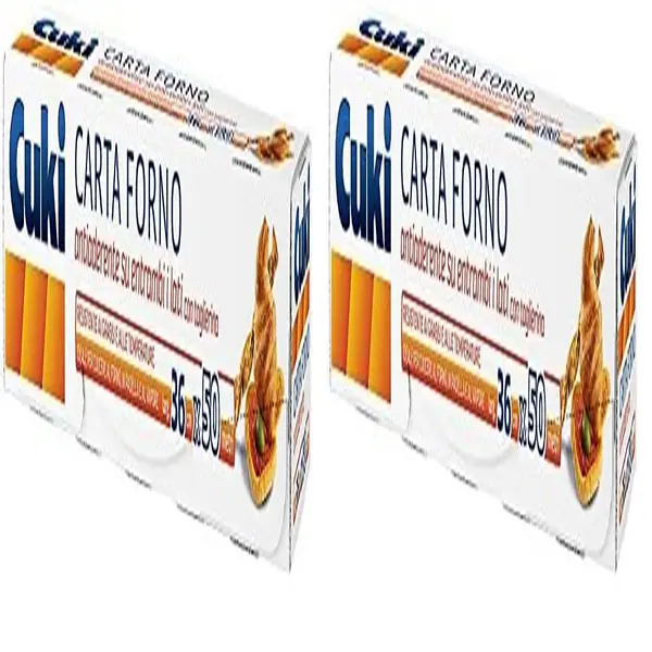 Carta forno antiaderente confezione 50 fogli pasticceria cottura