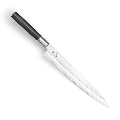 Coltello Yanagiba KAI Wasabi Black, lama 24 cm, acciaio inossidabile lucidato