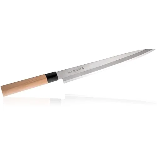 Coltello Yanagiba Tojiro tradizionale, lama 30 cm, acciaio molibdeno-vanadio