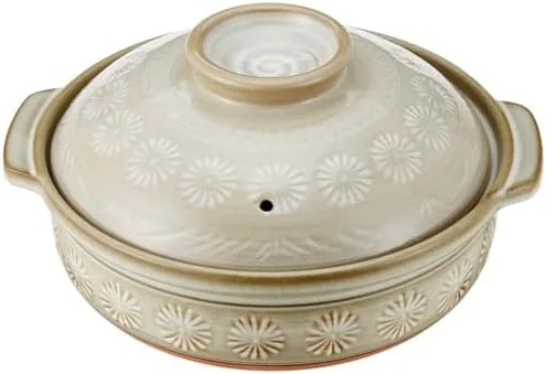 Iwachu Donabe Pentola in ceramica giapponese per ramen e nabe, 2-3 persone