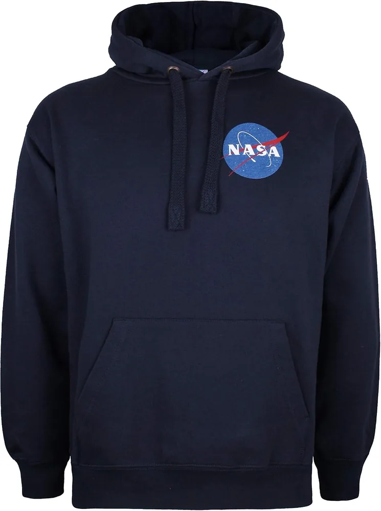 Felpa con cappuccio NASA logo classico adulto unisex
