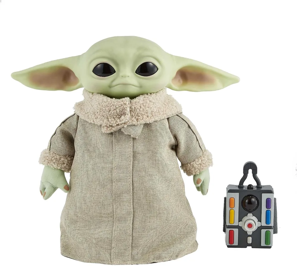 Grogu Baby Yoda — Peluche radiocomandato Mattel con movimenti e suoni