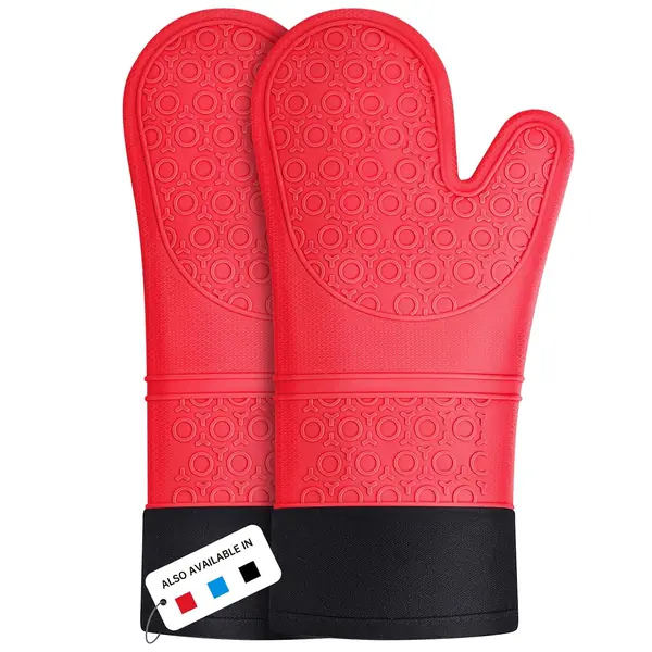 Guanti forno resistenti calore 300 gradi silicone cottura pasticceria