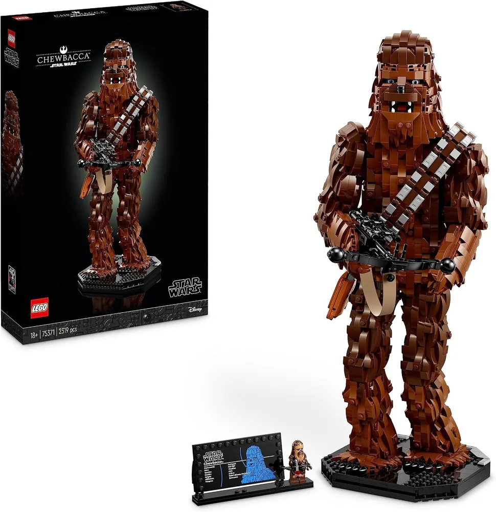 LEGO Star Wars 75371 — Busto di Chewbacca — Set da costruzione e decorazione adulti