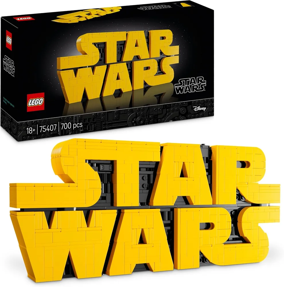 LEGO Star Wars 75407 — Logo Star Wars in mattoncini — Decorazione collezionisti