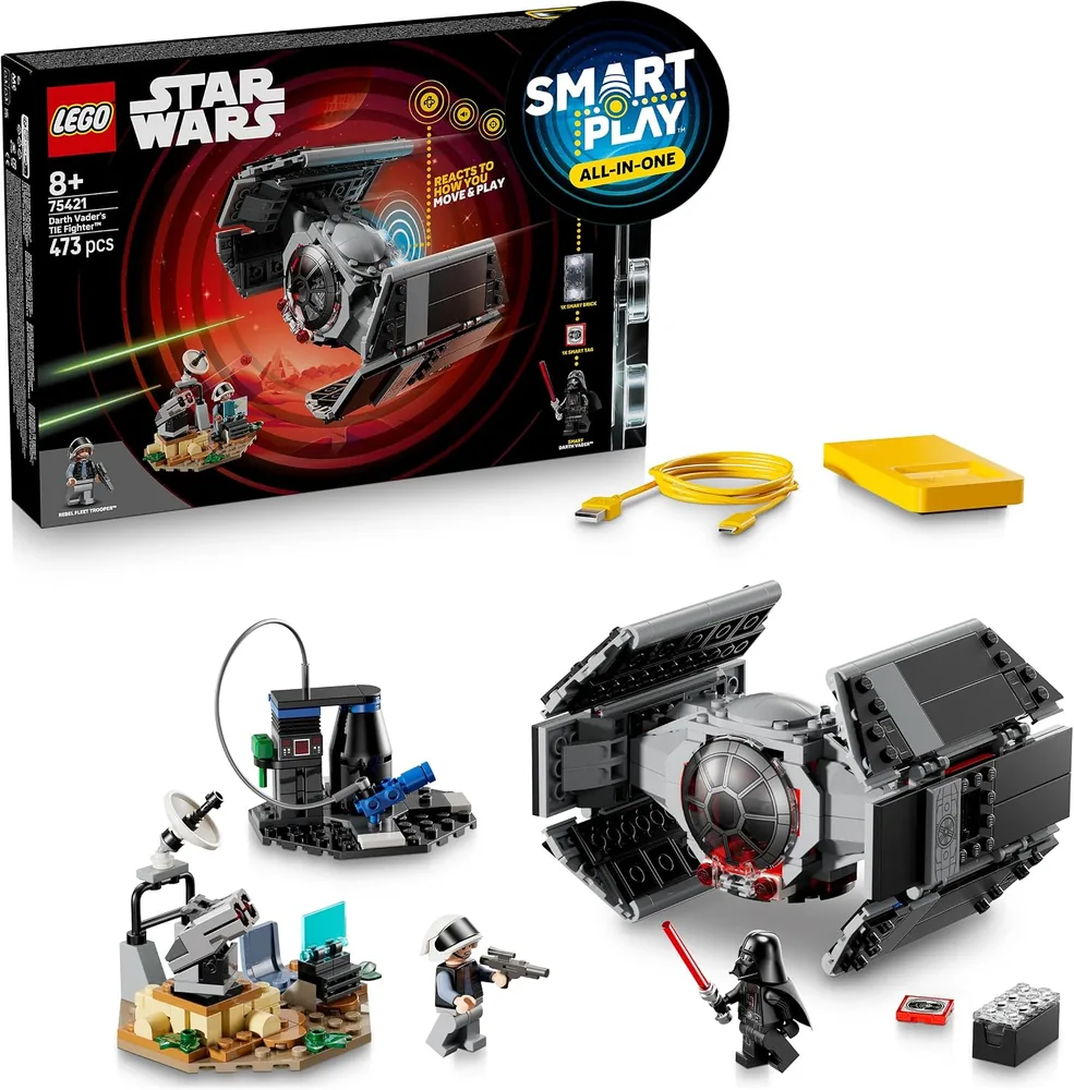LEGO Star Wars 75421 Smart Play — TIE Fighter di Darth Vader — Interattivo