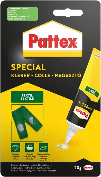 Pattex — Colla tessile permanente per applicazioni e ricamo